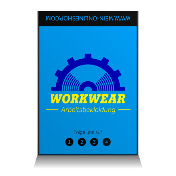 Retourenversandbeutel 57cm+7cm x 60cm, 4 farbig Coex